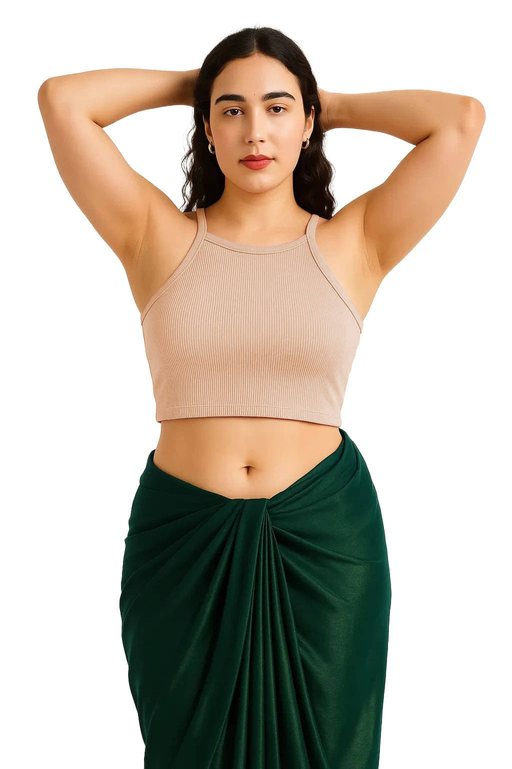     			SOHOT Beige Readymade without Pad Cotton Women's Blouse ( Pack of 1 )