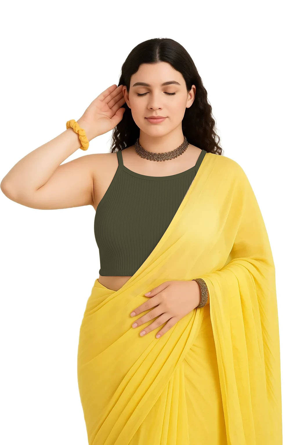 SOHOT Green Readymade without Pad Cotton Women's Blouse ( Pack of 1 ) SOHOT Green Readymade without Pad Cotton Women's Blouse ( Pack of 1 )