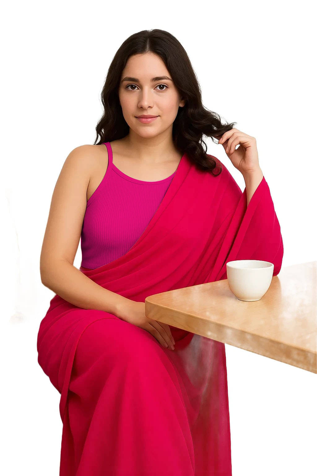     			SOHOT Pink Readymade without Pad Cotton Women's Blouse ( Pack of 1 )