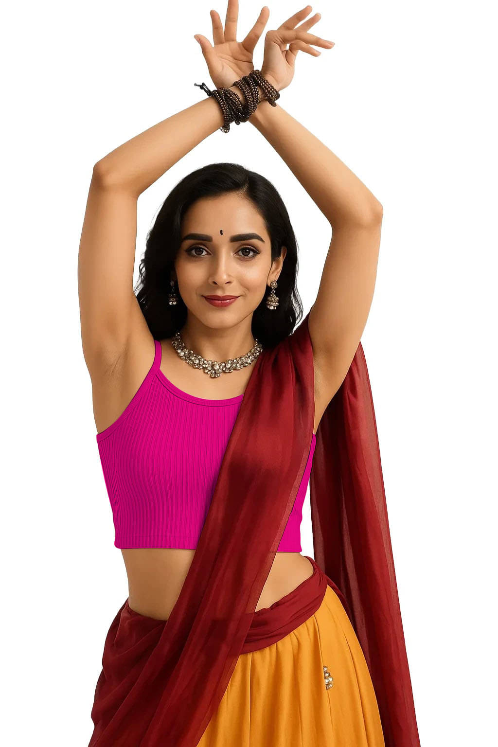     			SOHOT Pink Readymade without Pad Cotton Women's Blouse ( Pack of 1 )