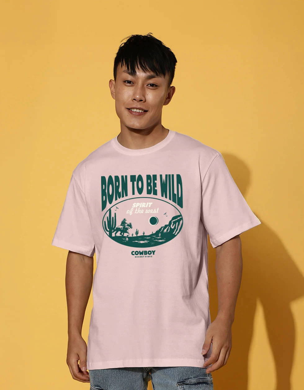 STYLENSE Men Cotton Blend Oversized Fit Printed T-Shirt ( Pink ) STYLENSE Men Cotton Blend Oversized Fit Printed T-Shirt ( Pink )