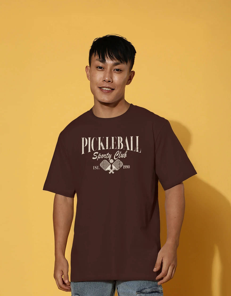 STYLENSE Men Cotton Blend Oversized Fit Printed T-Shirt ( Brown ) STYLENSE Men Cotton Blend Oversized Fit Printed T-Shirt ( Brown )