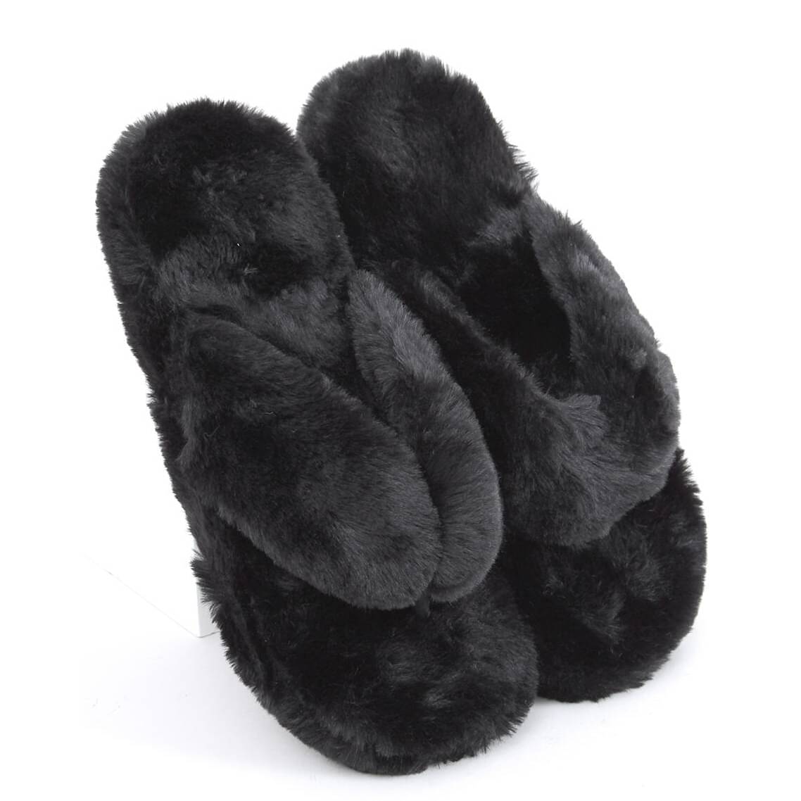     			Shoemusq Black Women's Thong Flip Flop