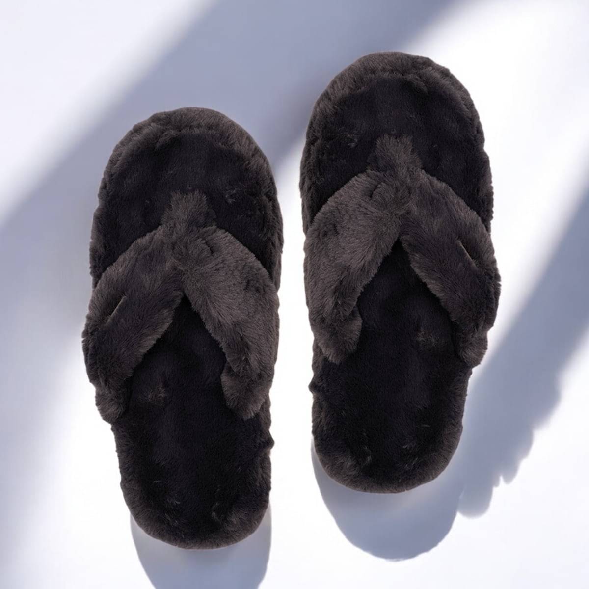     			Shoemusq Black Women's Thong Flip Flop