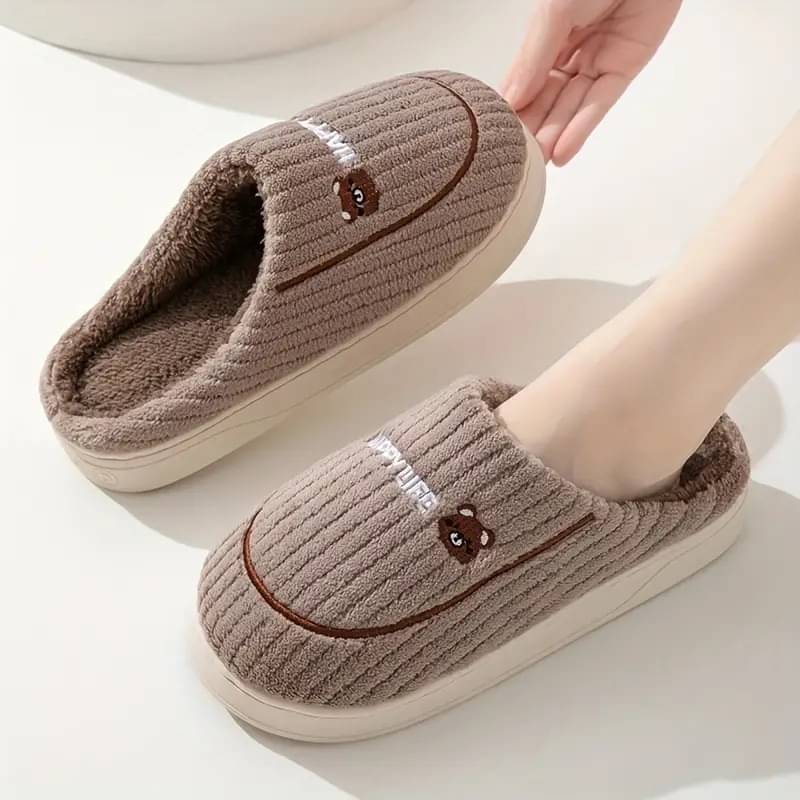     			Shoemusq Brown Women's Flip Flop