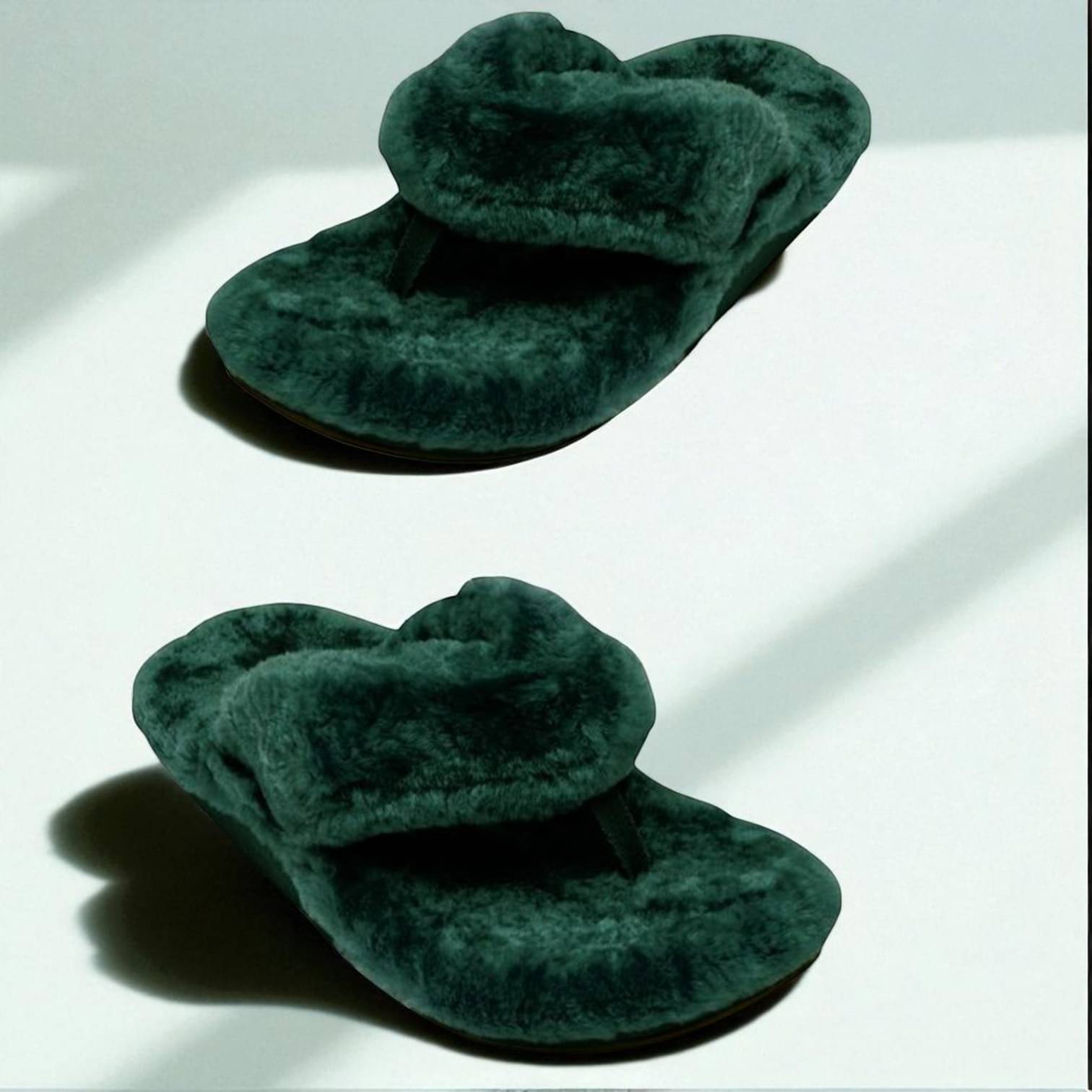     			Shoemusq Green Women's Thong Flip Flop