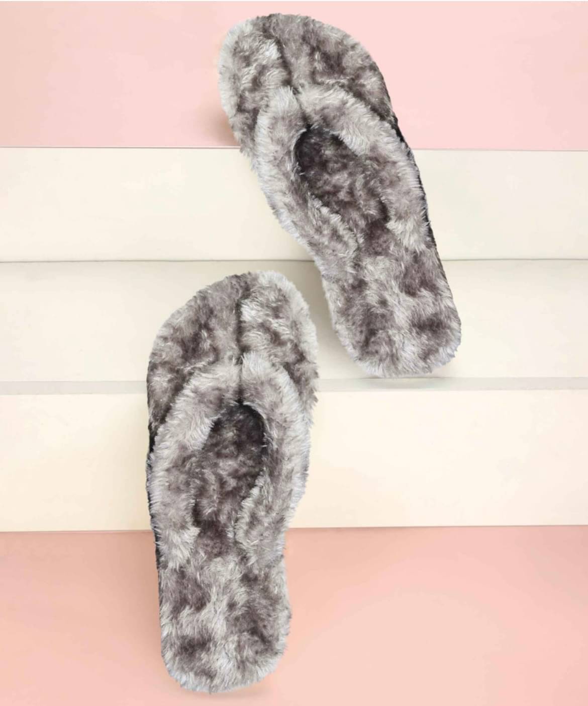     			Shoemusq Grey Women's Thong Flip Flop