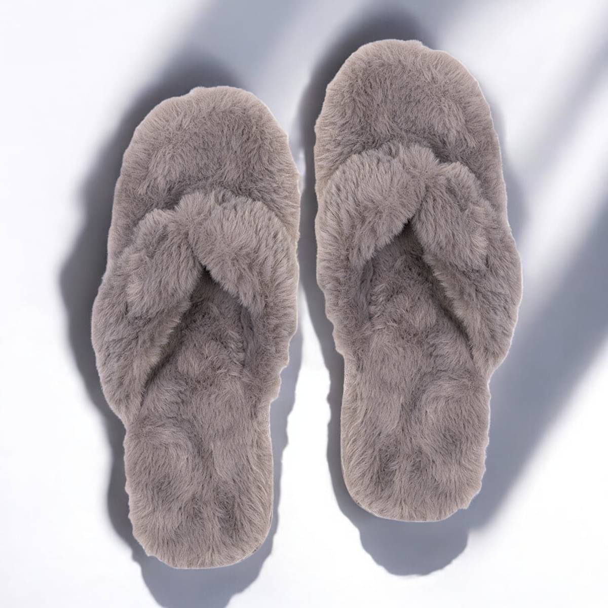     			Shoemusq Grey Women's Thong Flip Flop