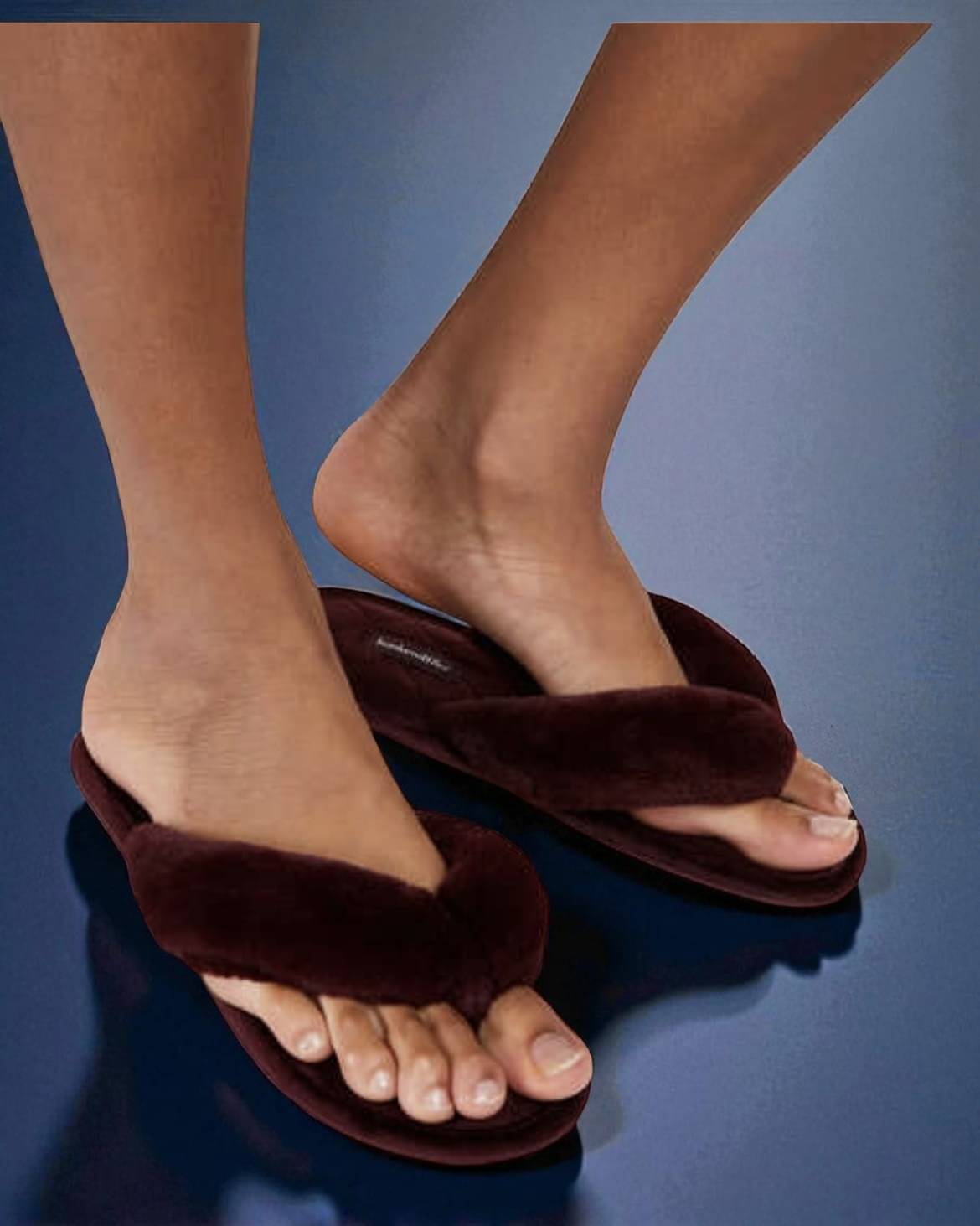     			Shoemusq Maroon Women's Thong Flip Flop