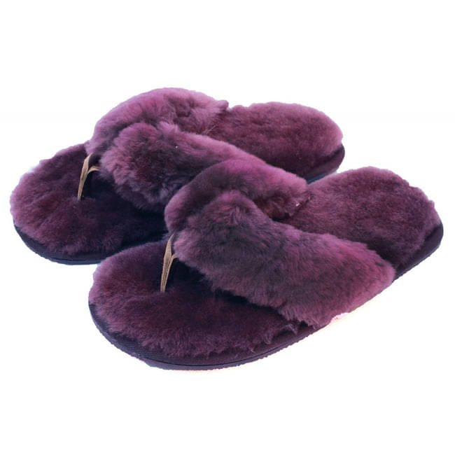     			Shoemusq Maroon Women's Thong Flip Flop