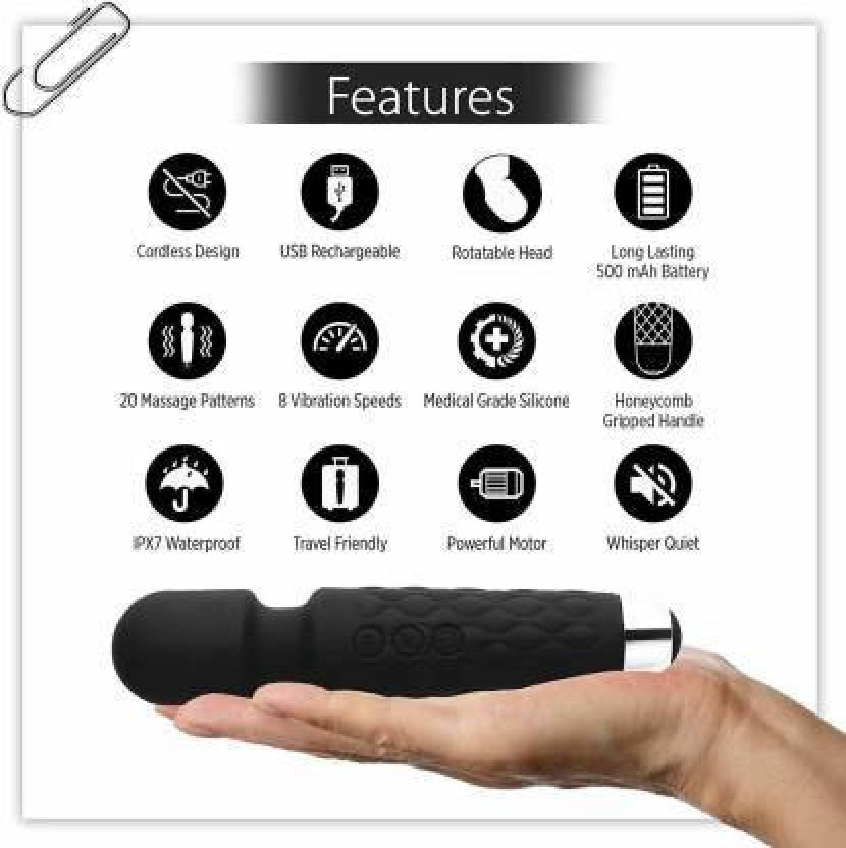 Xwipe Massager Machine for Women -Rechargeable Wireless Mini Body Massager with 20 Vibration Modes, Fast Charging, 8 Speeds and Water Resistant-Massager Machine for Full Body (Multi color) Xwipe Massager Machine for Women -Rechargeable Wireless Mini Body Massager with 20 Vibration Modes, Fast Charging, 8 Speeds and Water Resistant-Massager Machine for Full Body (Multi color)