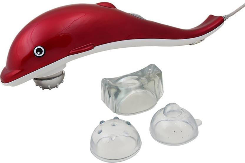     			xwipe Electric Dolphin Handheld Massager with Vibration, Magnetic, Far Infrared Therapy for Pain & Stress Relief For Men, Women (Red & White Colour)