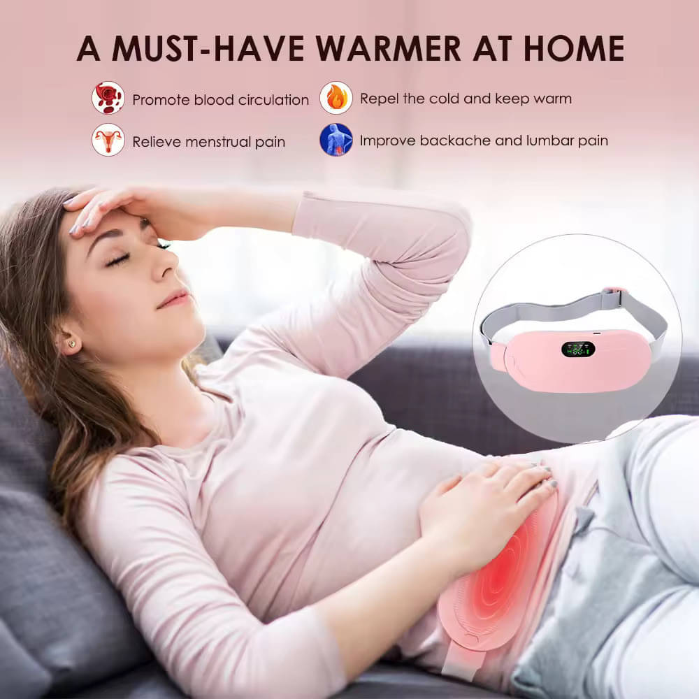 xwipe Period Cramp Relief Device for Women – Rechargeable Heating Pad with Vibration | Period Pain Relief Massager | Menstrual Cramp Comfort & Cramps Relief Machine | Pink xwipe Period Cramp Relief Device for Women – Rechargeable Heating Pad with Vibration | Period Pain Relief Massager | Menstrual Cramp Comfort & Cramps Relief Machine | Pink