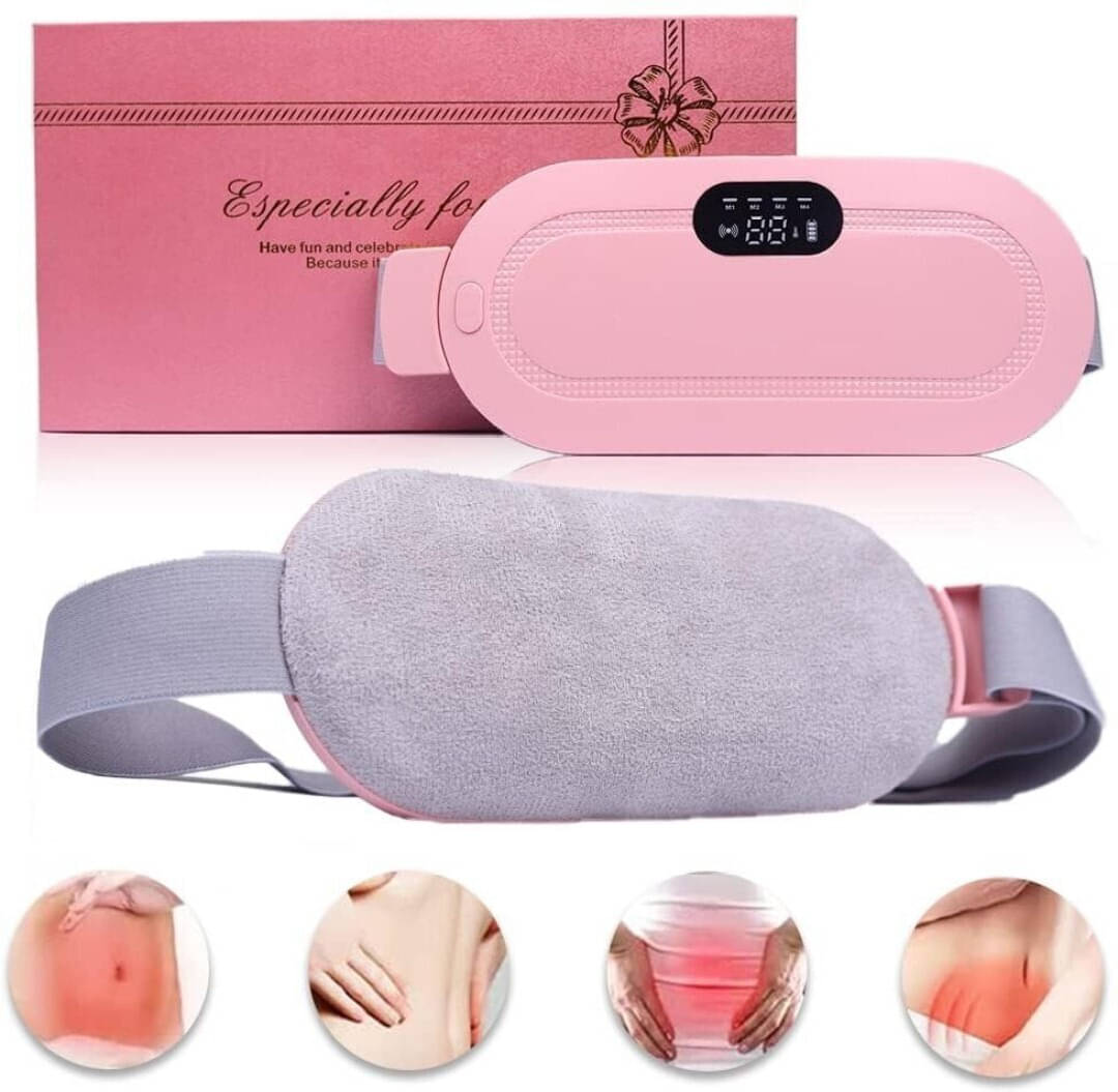 xwipe Portable Cordless Heating Pad for Menstrual Cramps Relief, for Stomach, 3-Speed Temperature Adjustment and 4-Speed Massage Modes, Back and Belly Heating Pad for Women (Pink Color) xwipe Portable Cordless Heating Pad for Menstrual Cramps Relief, for Stomach, 3-Speed Temperature Adjustment and 4-Speed Massage Modes, Back and Belly Heating Pad for Women (Pink Color)