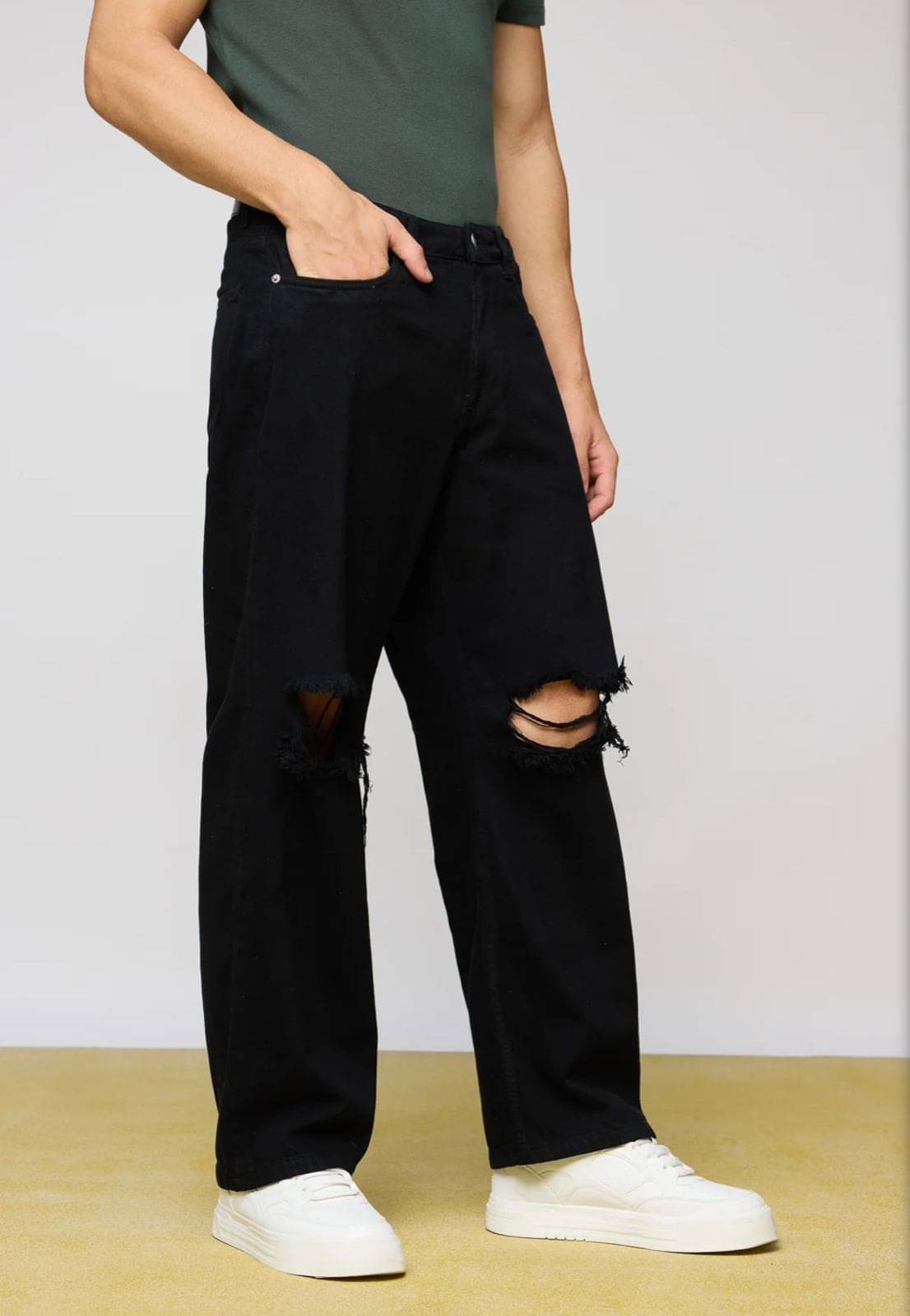 AD Fashion Regular Fit Washed Men's Jeans - Black ( Pack of 1 )     			AD Fashion Regular Fit Washed Men's Jeans - Black ( Pack of 1 )