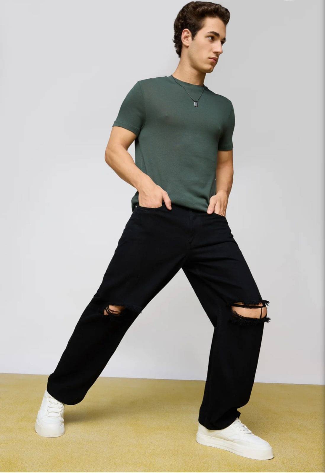     			AD Fashion Regular Fit Washed Men's Jeans - Black ( Pack of 1 )