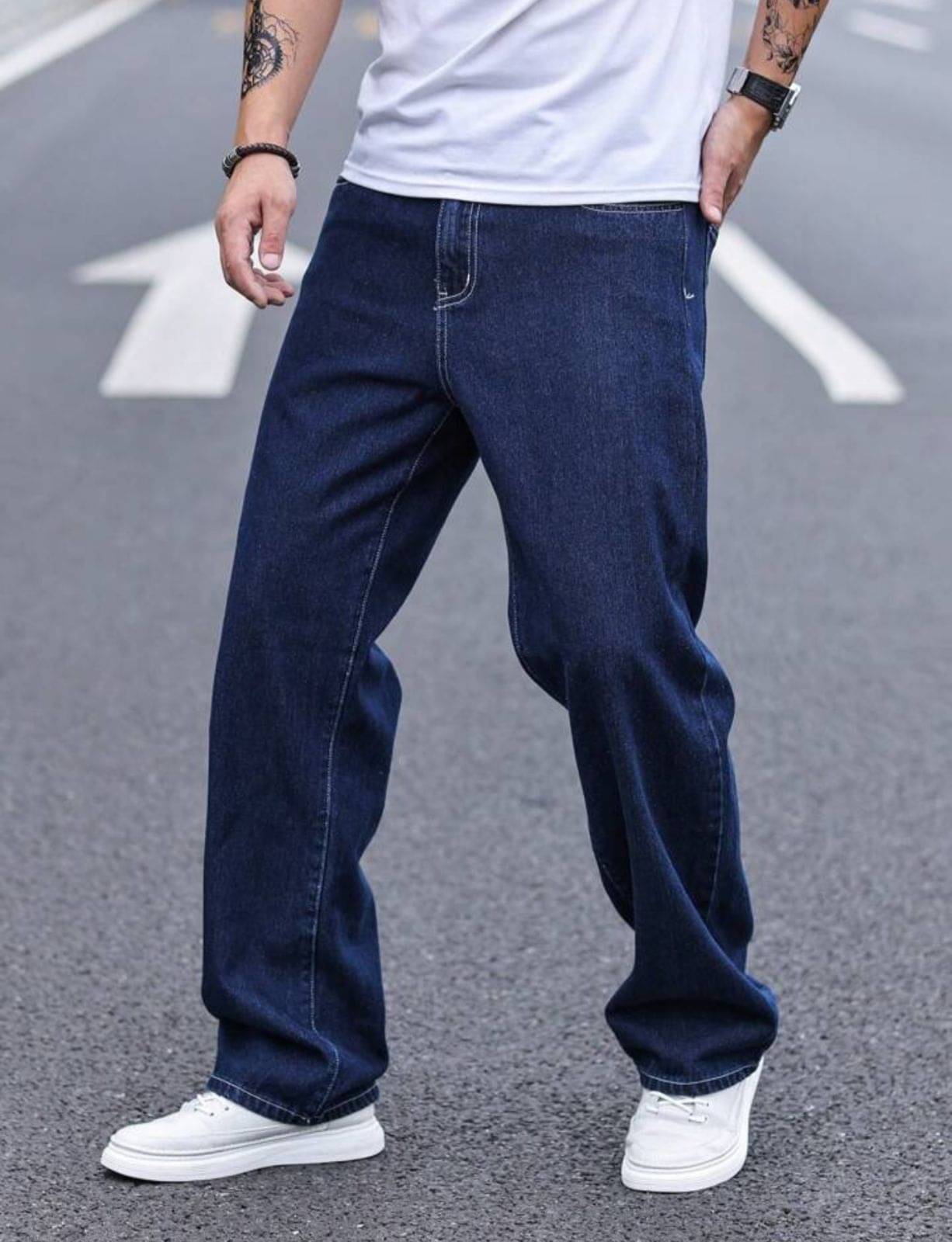     			AD Fashion Washed Men's Jeans - Dark Blue ( Pack of 1 )