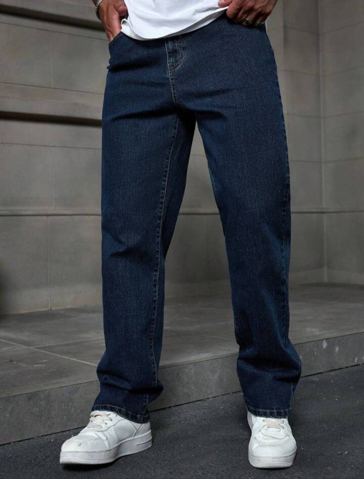     			AD Fashion Washed Men's Jeans - Dark Blue ( Pack of 1 )