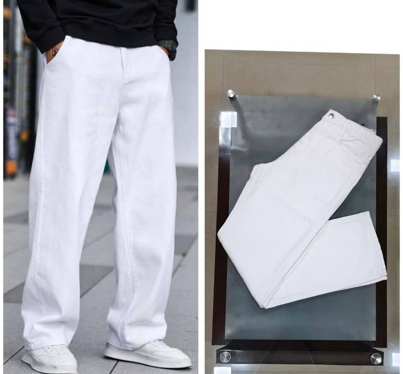 AD Fashion Washed Men's Jeans - White ( Pack of 1 ) AD Fashion Washed Men's Jeans - White ( Pack of 1 )