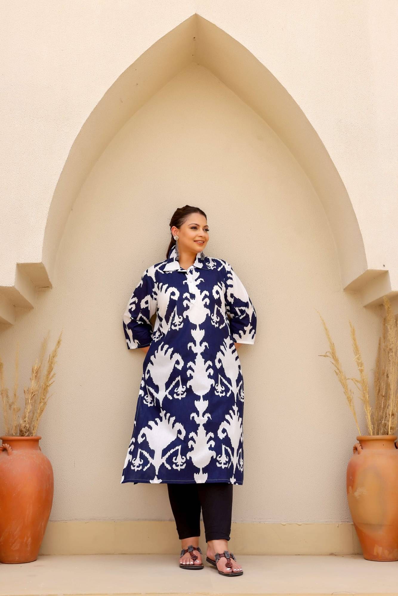     			Flavia Creation Women Cotton Printed A-line Kurti ( Multicolor )