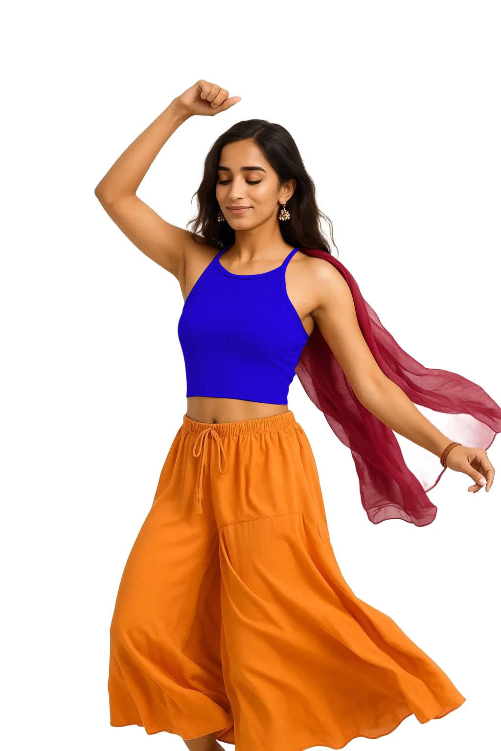     			SOHOT Blue Readymade without Pad Cotton Women's Blouse ( Pack of 1 )