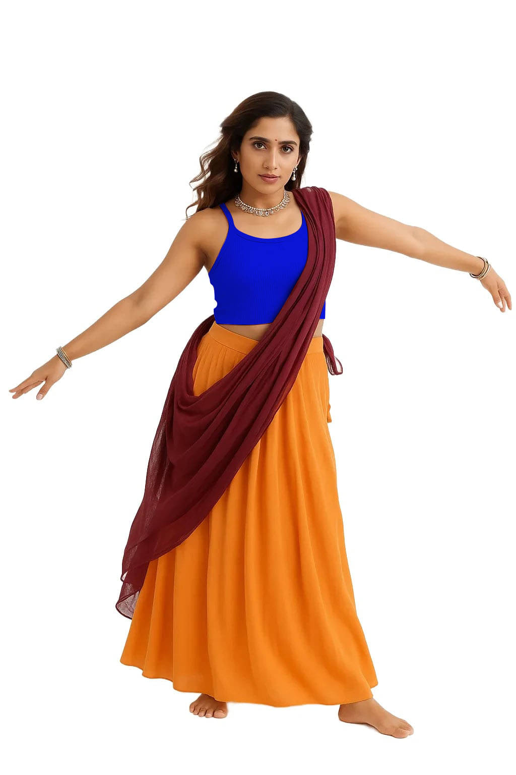     			SOHOT Blue Readymade without Pad Cotton Women's Blouse ( Pack of 1 )