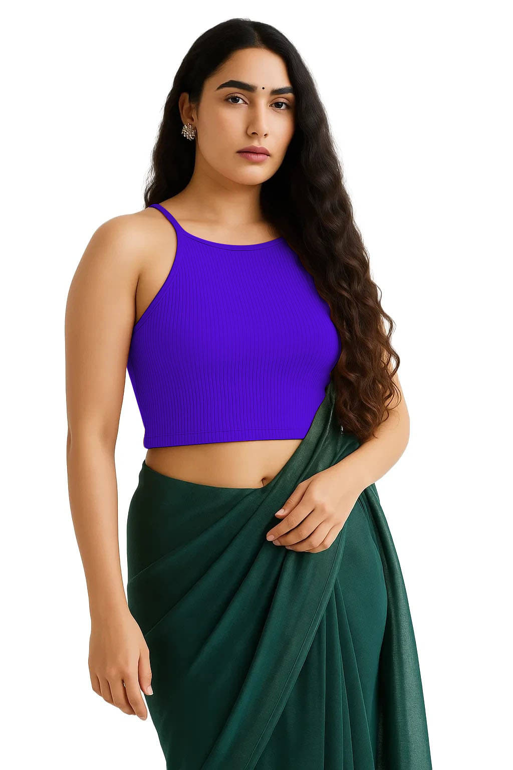 SOHOT Purple Readymade without Pad Cotton Women's Blouse ( Pack of 1 ) SOHOT Purple Readymade without Pad Cotton Women's Blouse ( Pack of 1 )