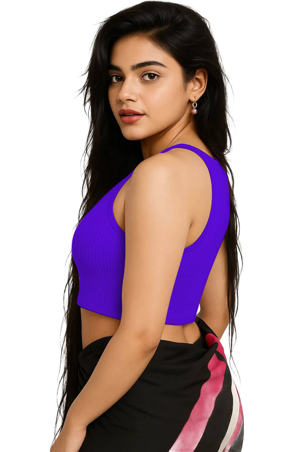 SOHOT Purple Readymade without Pad Cotton Women's Blouse ( Pack of 1 ) SOHOT Purple Readymade without Pad Cotton Women's Blouse ( Pack of 1 )