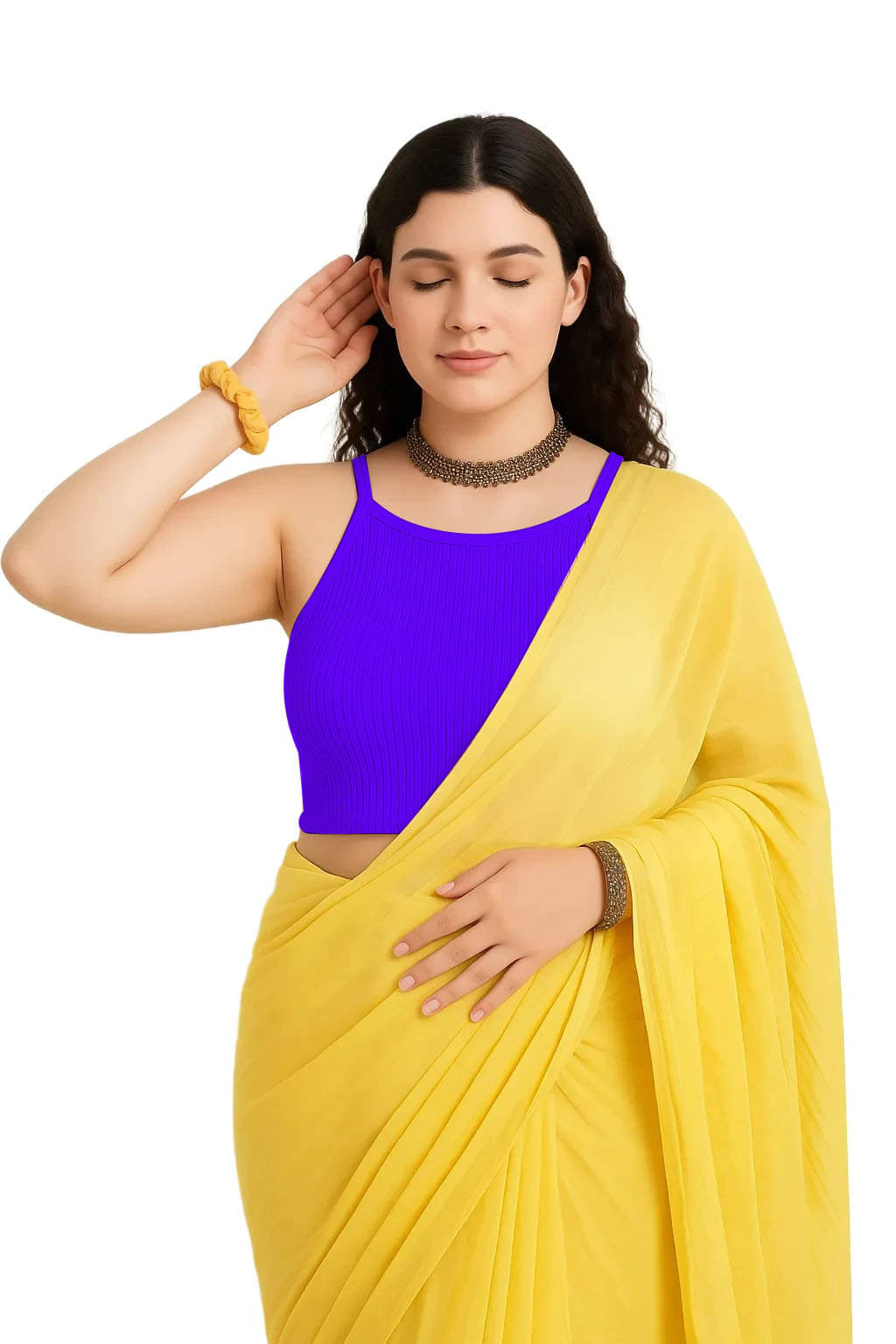 SOHOT Purple Readymade without Pad Cotton Women's Blouse ( Pack of 1 ) SOHOT Purple Readymade without Pad Cotton Women's Blouse ( Pack of 1 )