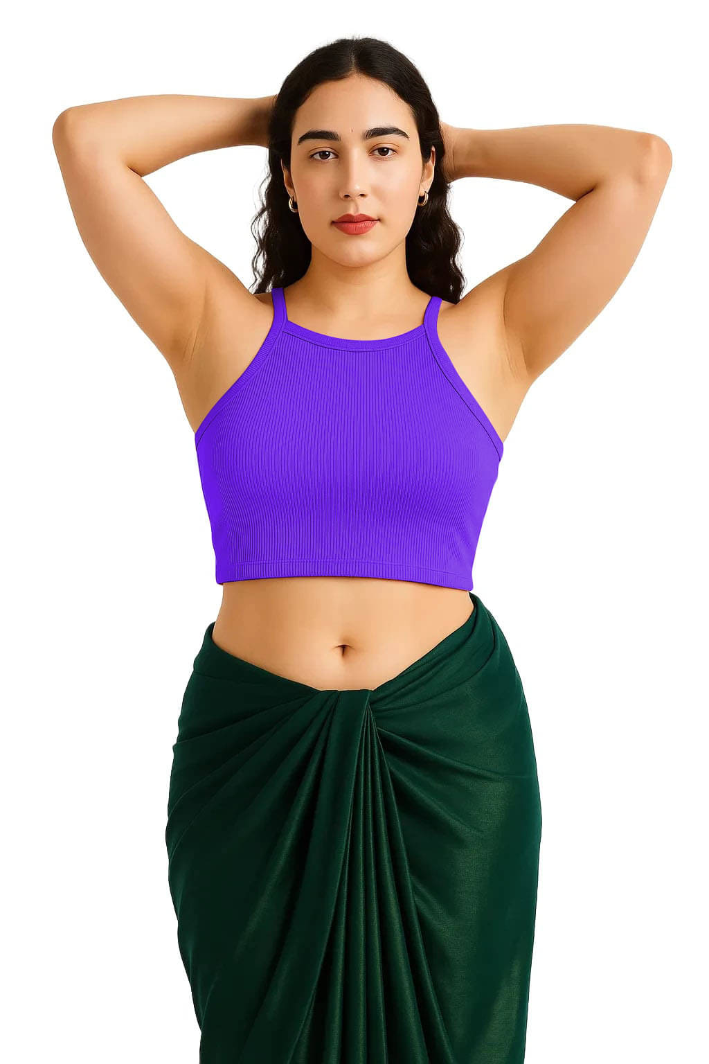 SOHOT Purple Readymade without Pad Cotton Women's Blouse ( Pack of 1 ) SOHOT Purple Readymade without Pad Cotton Women's Blouse ( Pack of 1 )