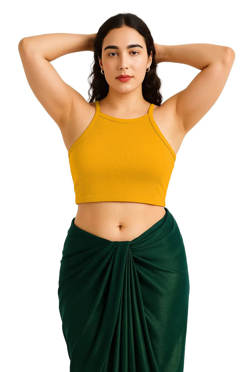     			SOHOT Yellow Readymade without Pad Cotton Women's Blouse ( Pack of 1 )