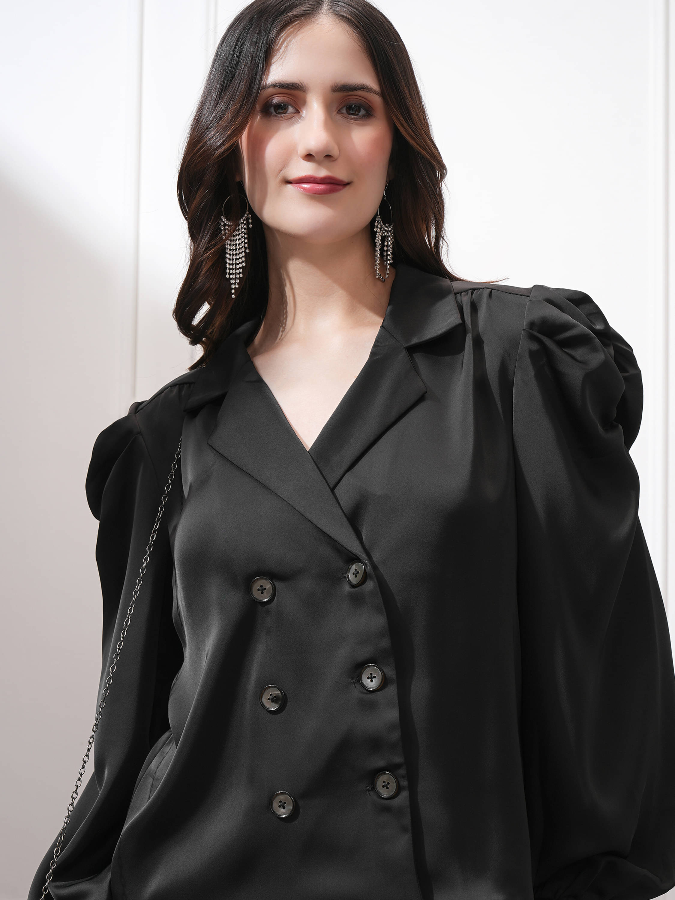 Tokyo Talkies - Polyester Black Blazers Tokyo Talkies - Polyester Black Blazers