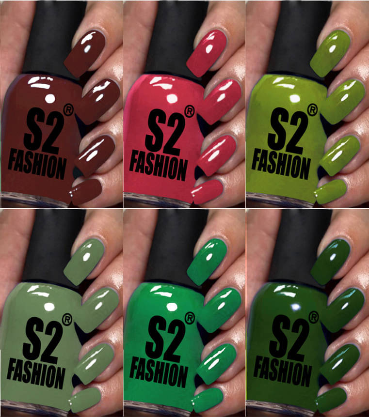     			AQ FASHION Multi Nail Polish 54 ( Pack of 6 )