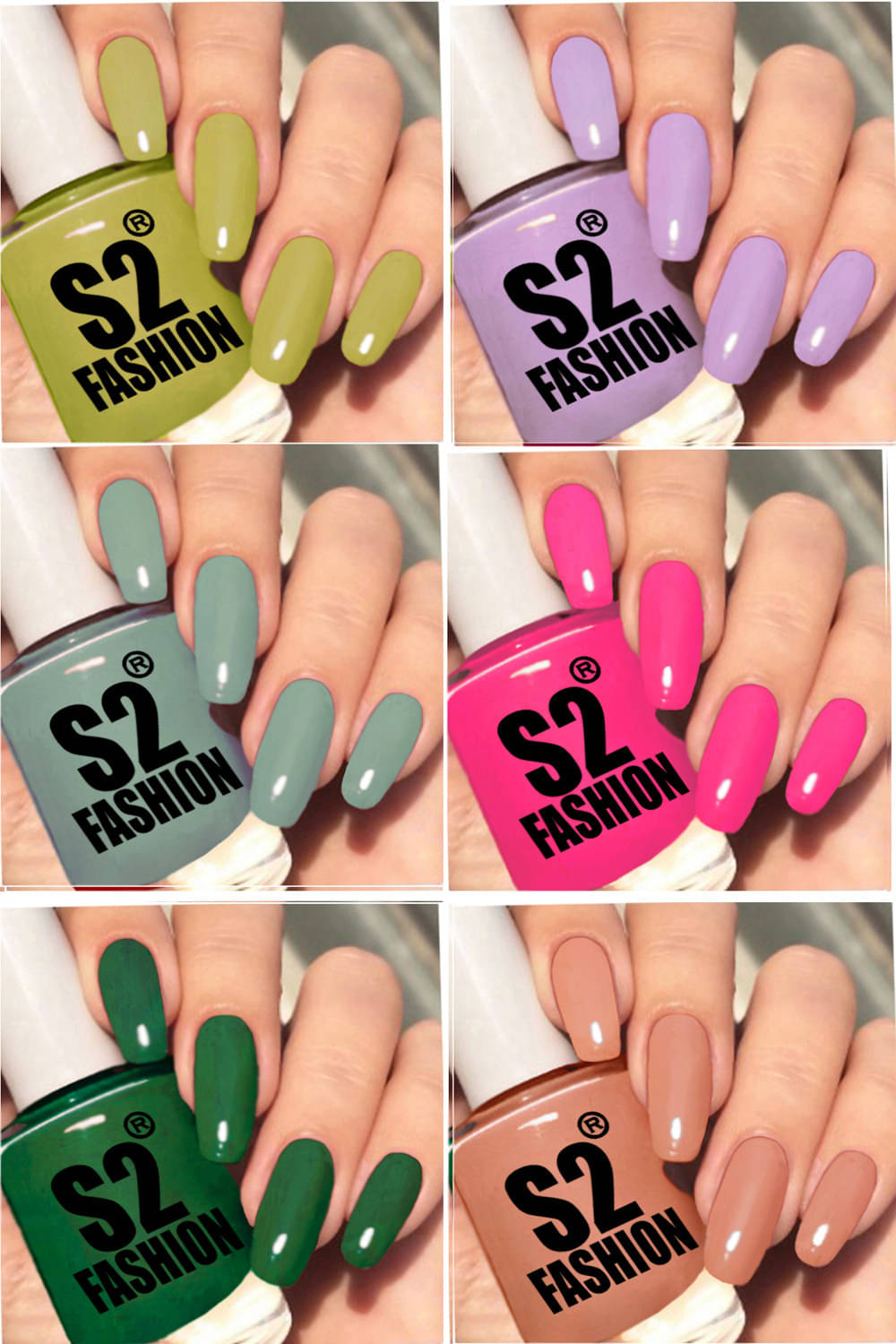     			AQ FASHION Multi Nail Polish 36 ( Pack of 6 )