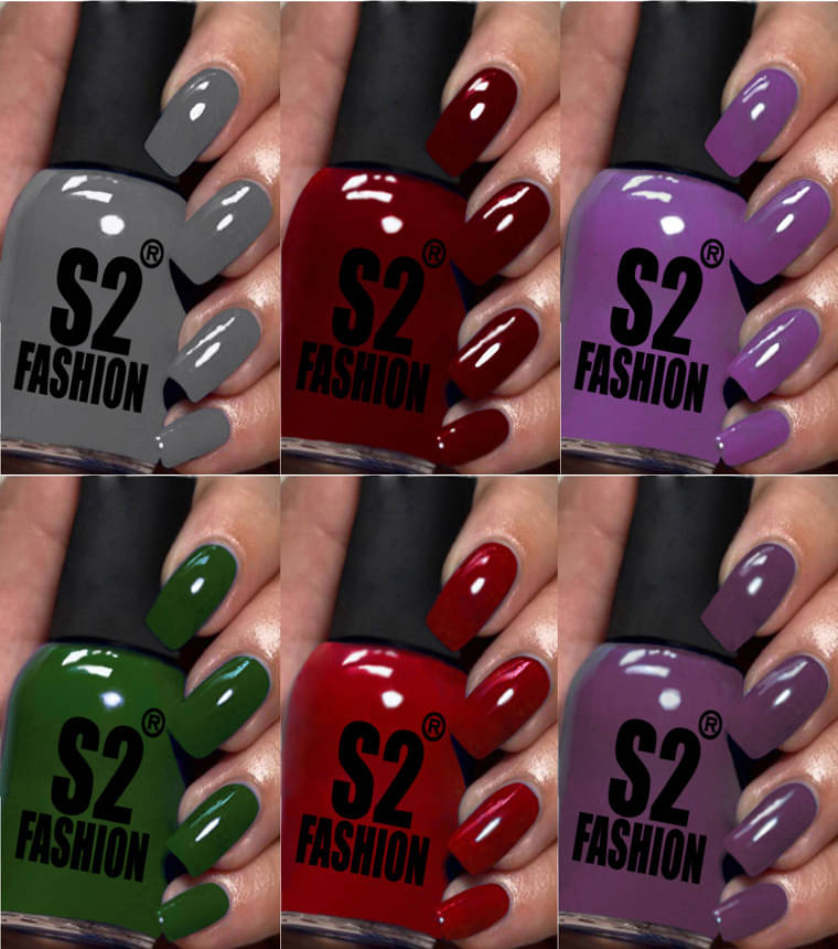     			AQ FASHION Multi Nail Polish 54 ( Pack of 6 )