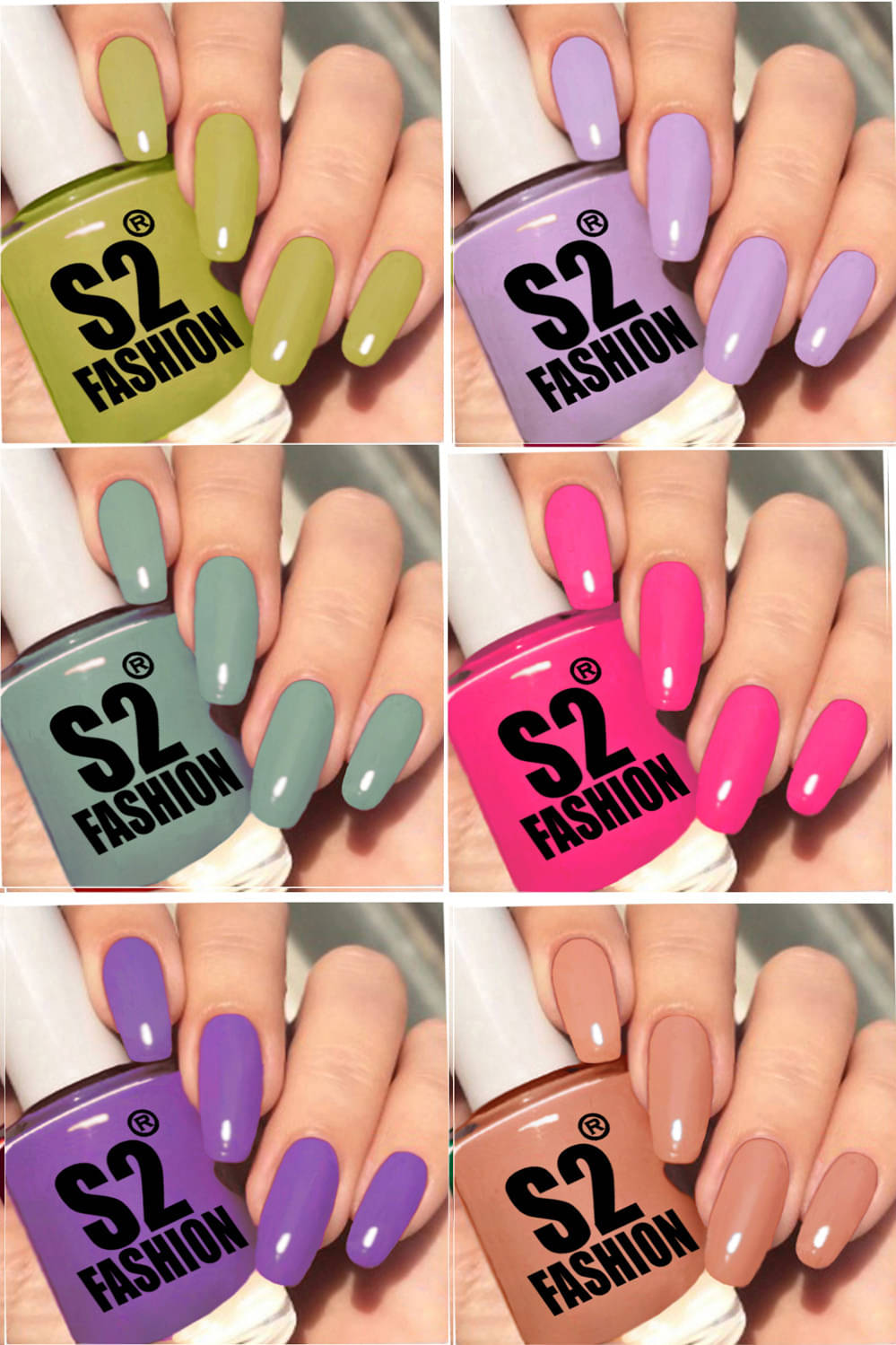     			AQ FASHION Multi Nail Polish 36 ( Pack of 6 )