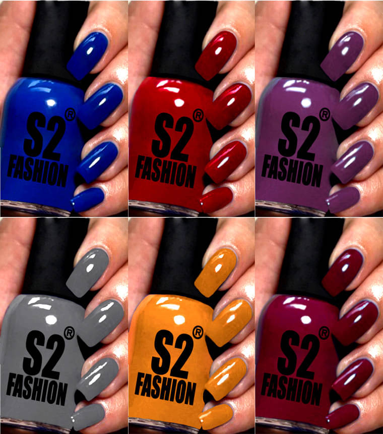     			AQ FASHION Multi Nail Polish 54 ( Pack of 6 )