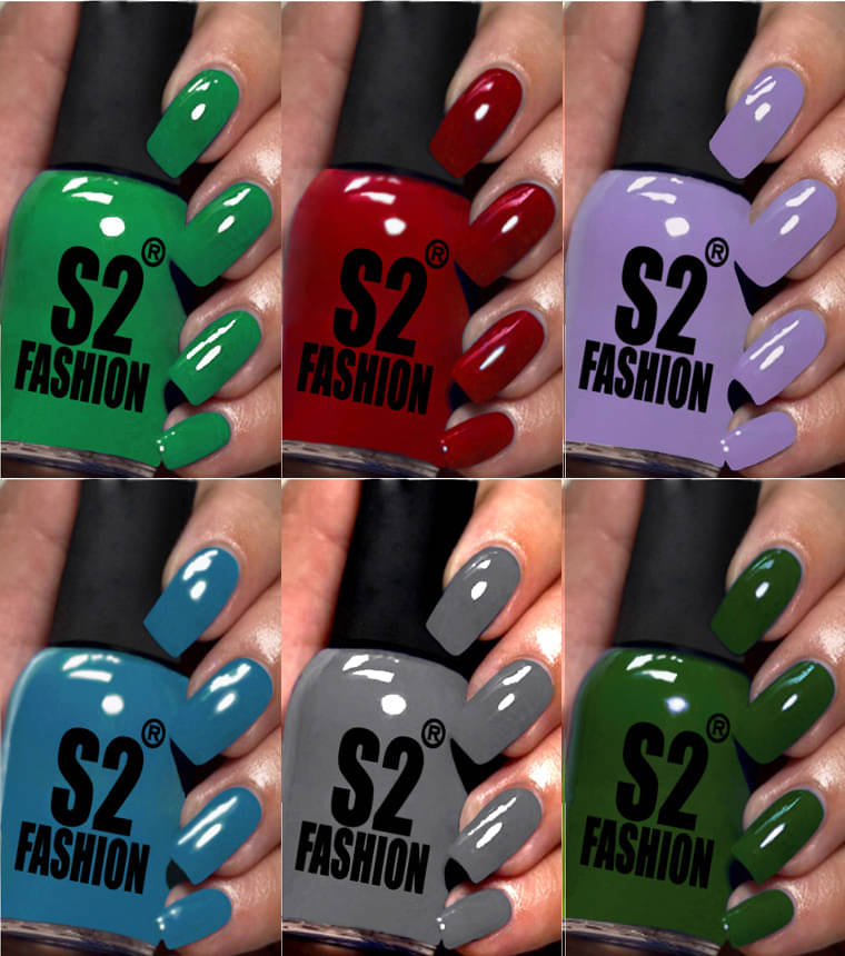     			AQ FASHION Multi Nail Polish 54 ( Pack of 6 )