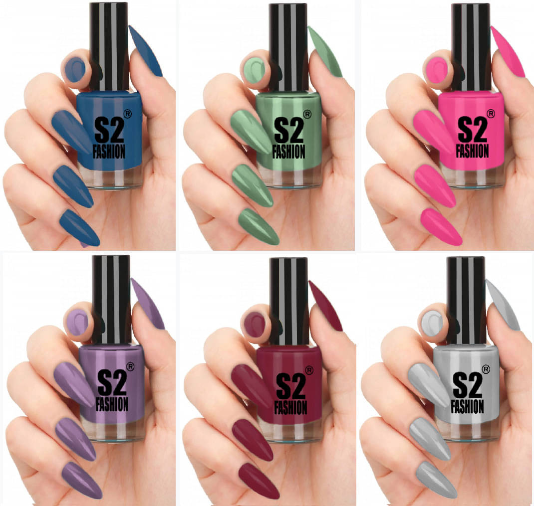     			AQ FASHION Multi Nail Polish 36 ( Pack of 6 )