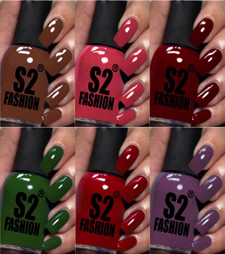     			AQ FASHION Multi Nail Polish 54 ( Pack of 6 )