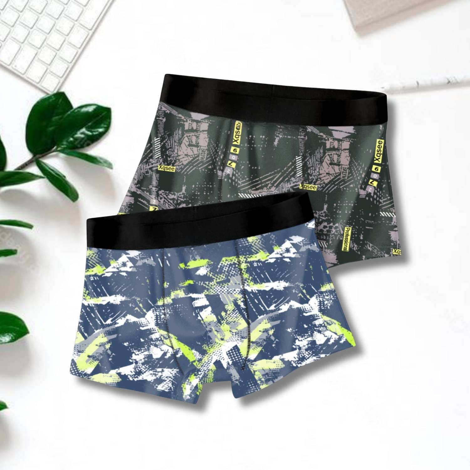 PANICIA Pack of 2 Nylon Trunks For Men's ( Multicolor )     			PANICIA Pack of 2 Nylon Trunks For Men's ( Multicolor )