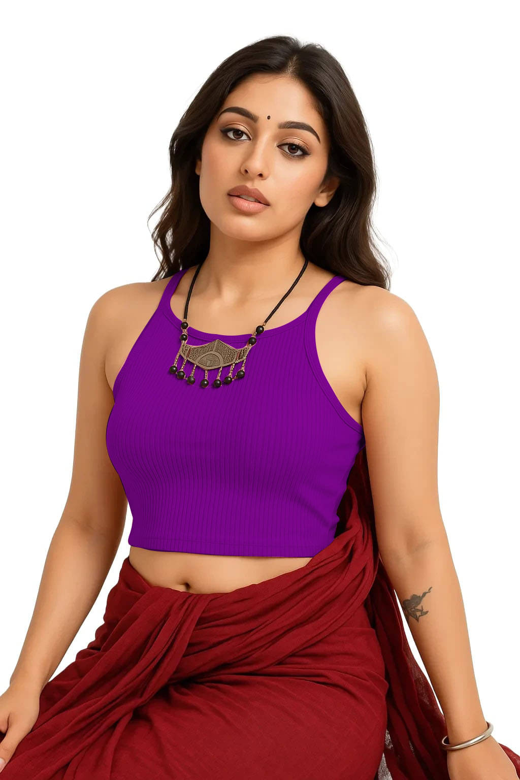 SOHOT Magenta Readymade without Pad Cotton Women's Blouse ( Pack of 1 ) SOHOT Magenta Readymade without Pad Cotton Women's Blouse ( Pack of 1 )