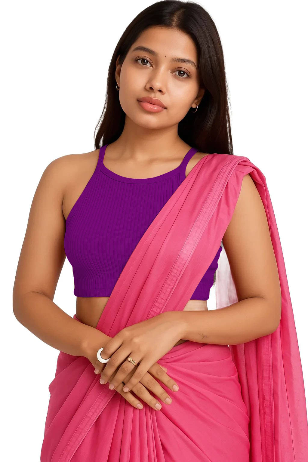     			SOHOT Magenta Readymade without Pad Cotton Women's Blouse ( Pack of 1 )