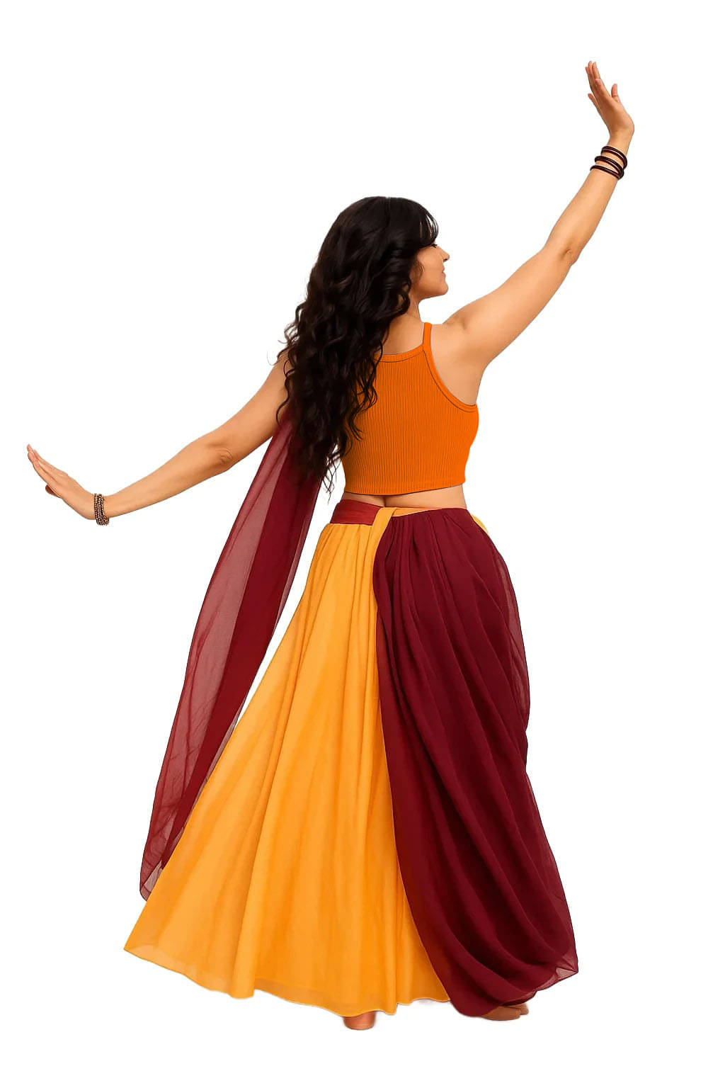     			SOHOT Orange Readymade without Pad Cotton Women's Blouse ( Pack of 1 )