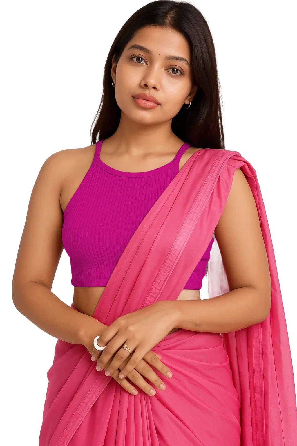     			SOHOT Pink Readymade without Pad Cotton Women's Blouse ( Pack of 1 )