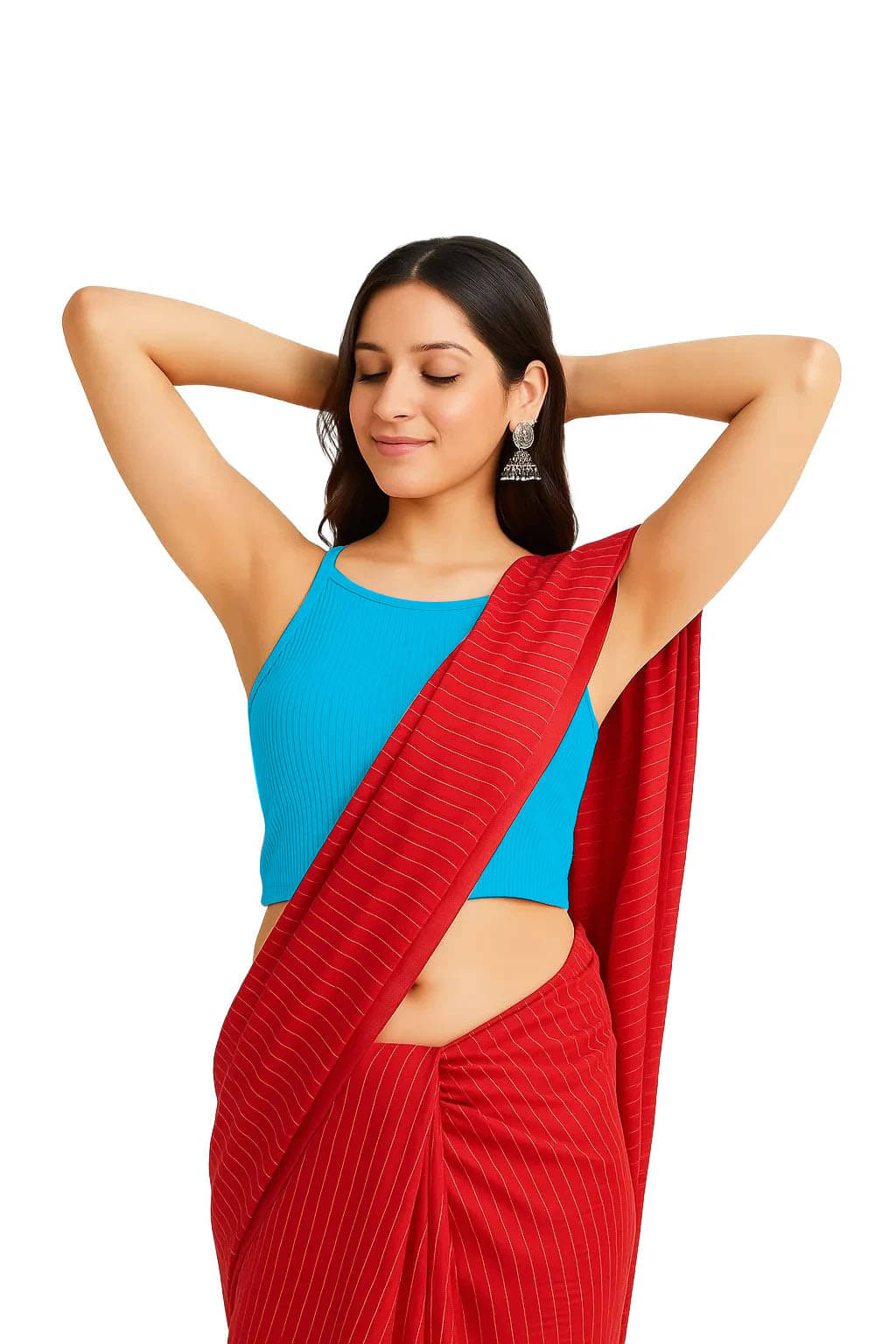 SOHOT Turquoise Readymade without Pad Cotton Women's Blouse ( Pack of 1 )     			SOHOT Turquoise Readymade without Pad Cotton Women's Blouse ( Pack of 1 )