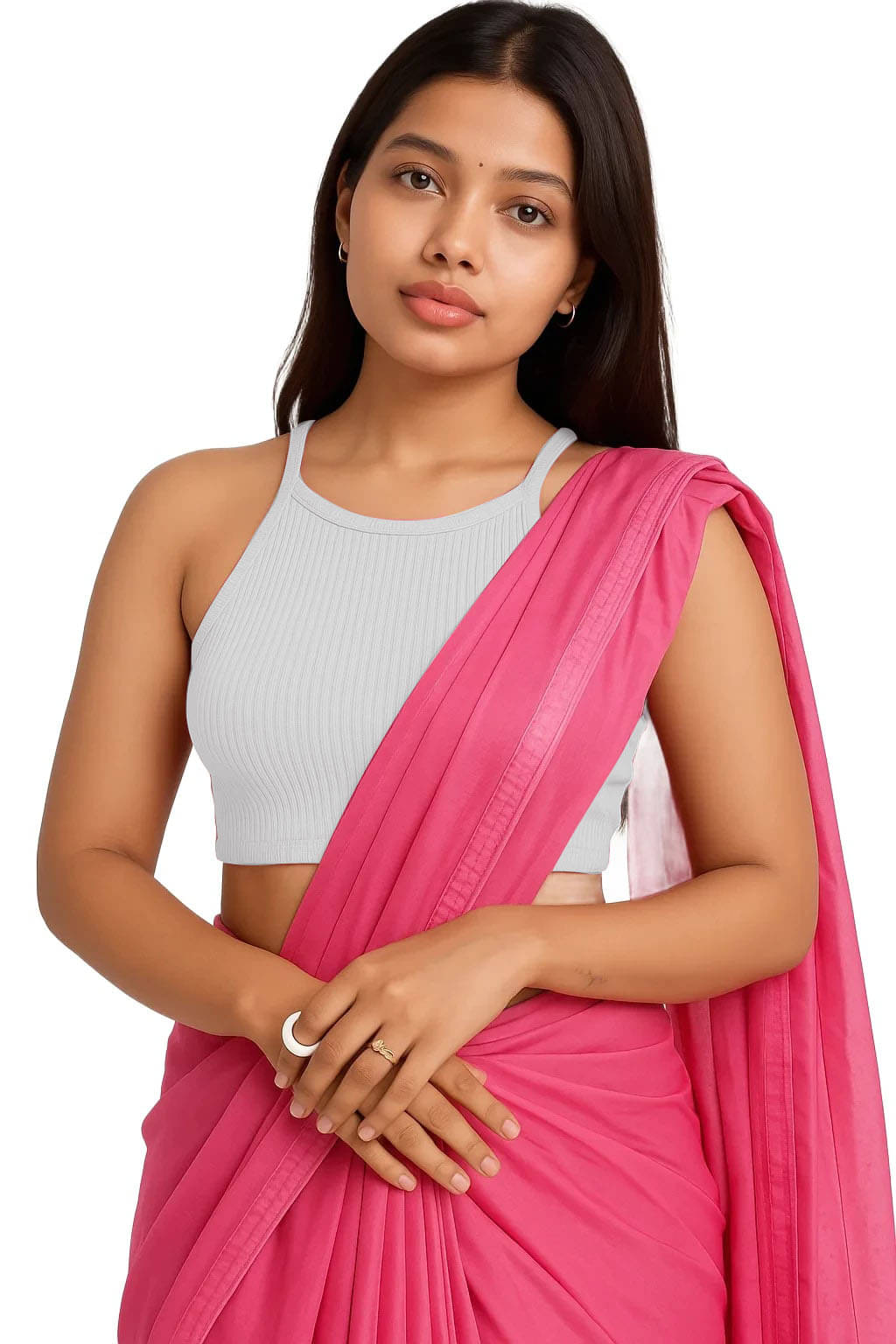     			SOHOT White Readymade without Pad Cotton Women's Blouse ( Pack of 1 )