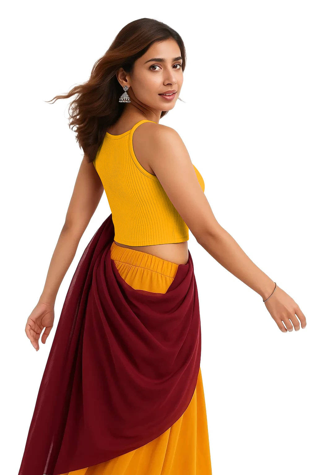     			SOHOT Yellow Readymade without Pad Cotton Women's Blouse ( Pack of 1 )