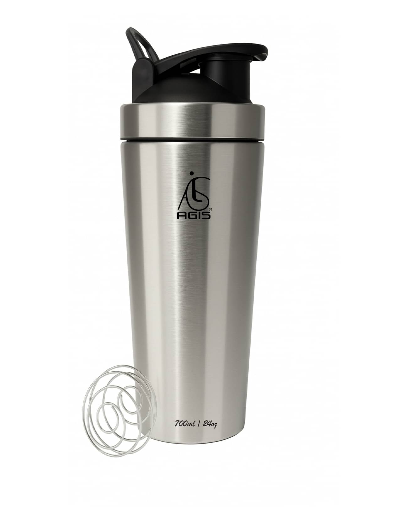     			AGIS Stainless Steel Silver 700 mL Shaker ( Pack of 1 )