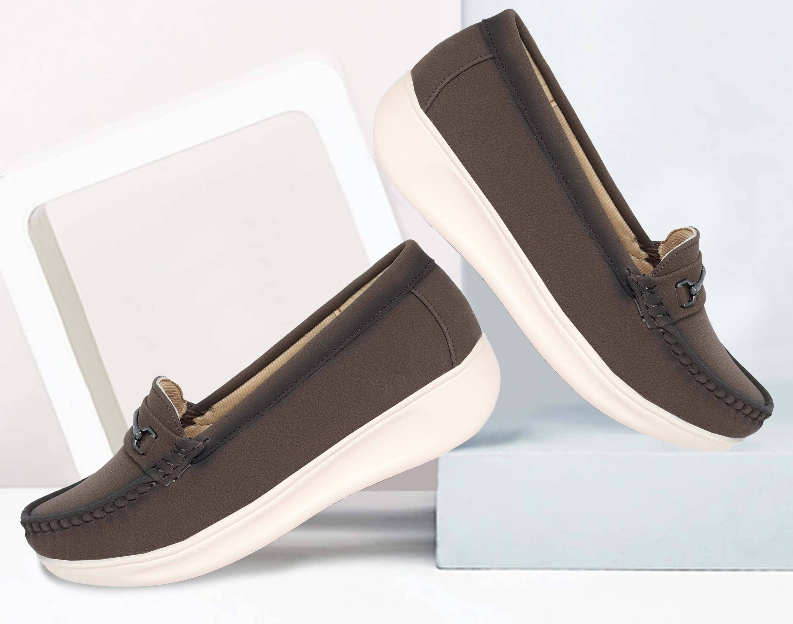     			Aadi Brown Women's Casual Ballerinas